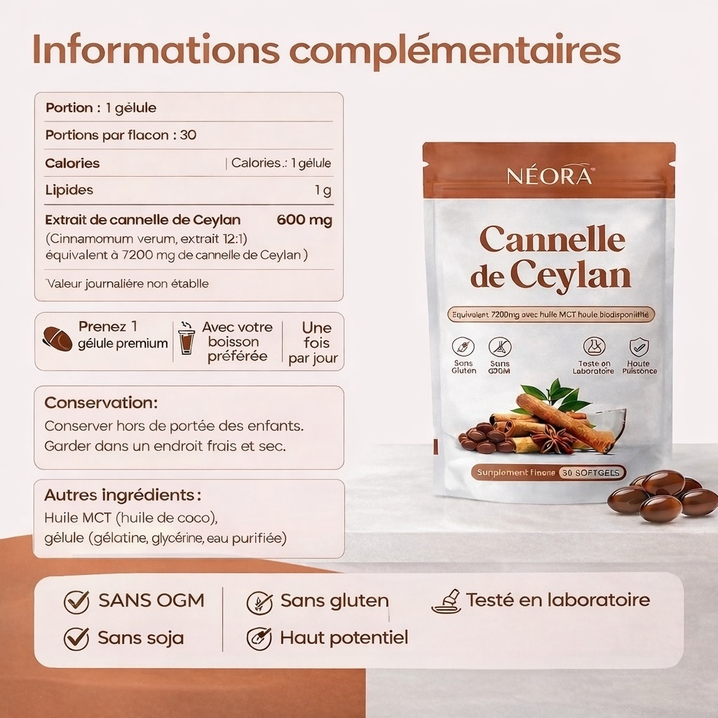 NÉORA - Cannelle de Ceylan bio premium