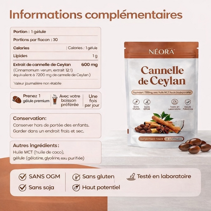 NÉORA - Cannelle de Ceylan bio premium