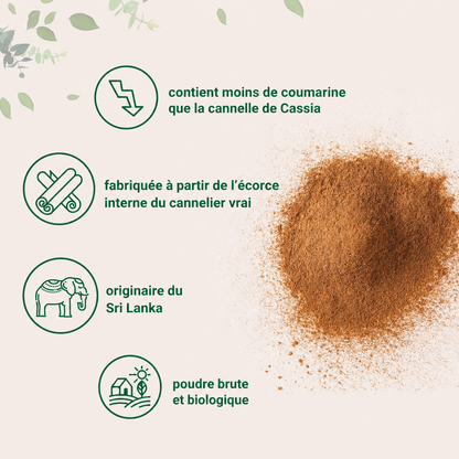 Cannelle de Ceylan Bio Premium en poudre – Néora